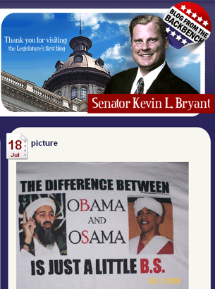 S.C. Republican Posts Picture Calling Difference Between Obama and Bin Laden